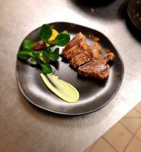 Cassolette de St Jacques et gambas sauce champagne